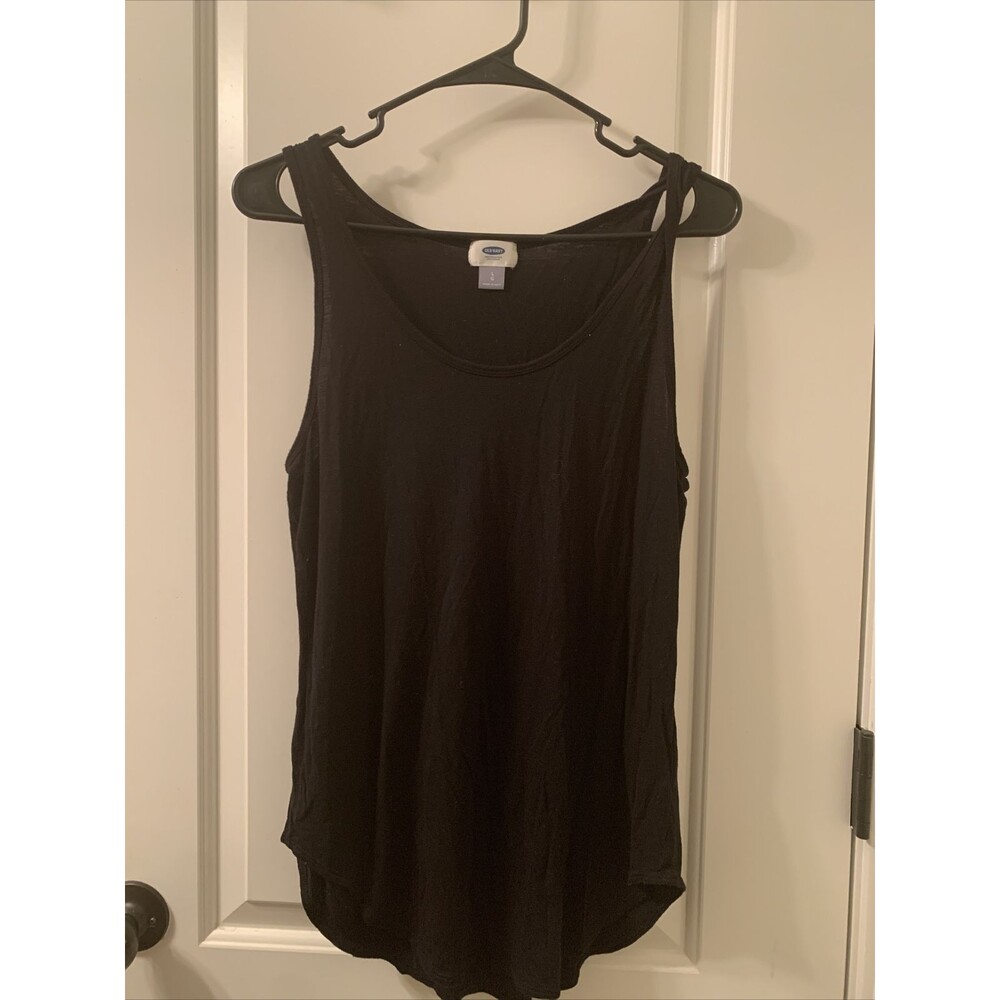 Old Navy Women's Sleeveless Shirt Top Tank Size Large Black - Picture 1 of 8